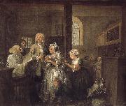 William Hogarth, Prodigal son with the old woman to marry